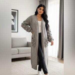 Cozy Heather Gray Women's Cardigan